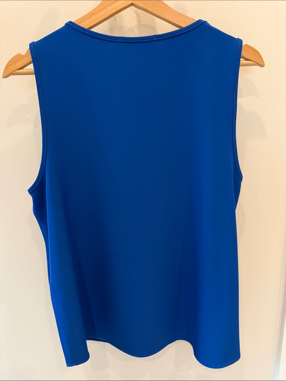 Sleeveless V-Neck Tank Top — Royal Blue by Wilt - Picture 6 of 6